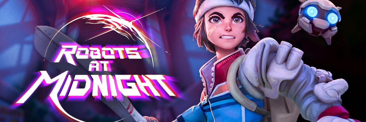 Finish Line Games-Wishlist Robots at Midnight! banner