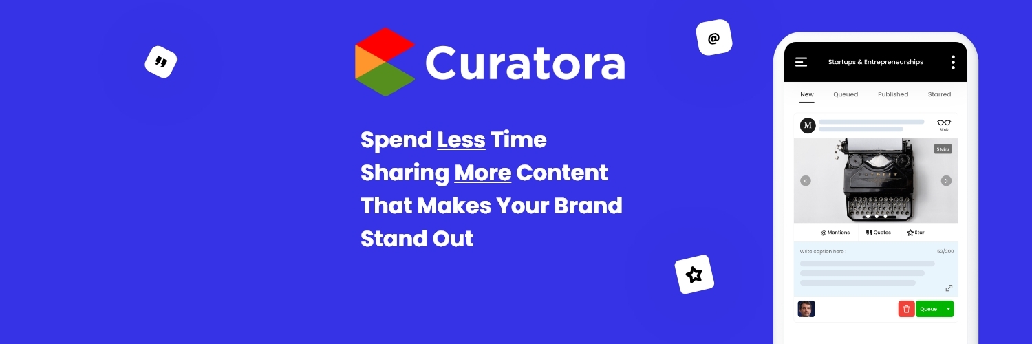 Curatora.io banner