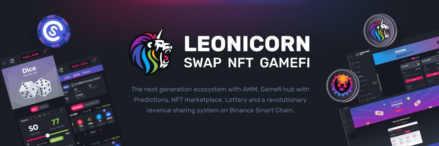 LEONICORN | Swap - NFT - GameFi Profile Banner