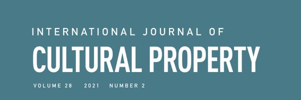International Journal of Cultural Property Profile Banner