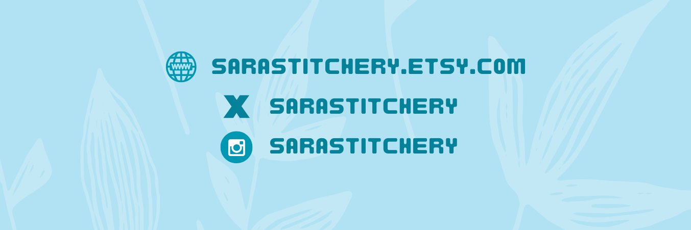 ✨🧶Sara's Stitchery🧶✨🔜 CloverCon2026 banner