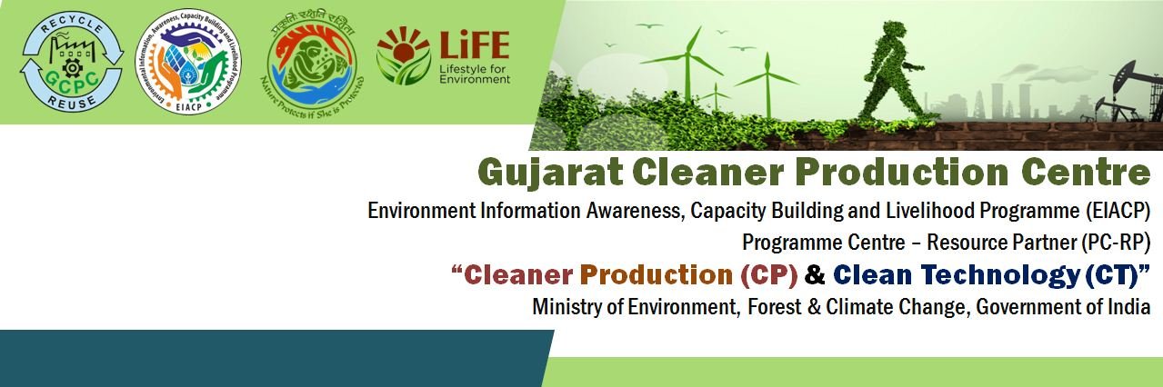 Gujarat Cleaner Production Centre - (EIACP, PC-RP) banner