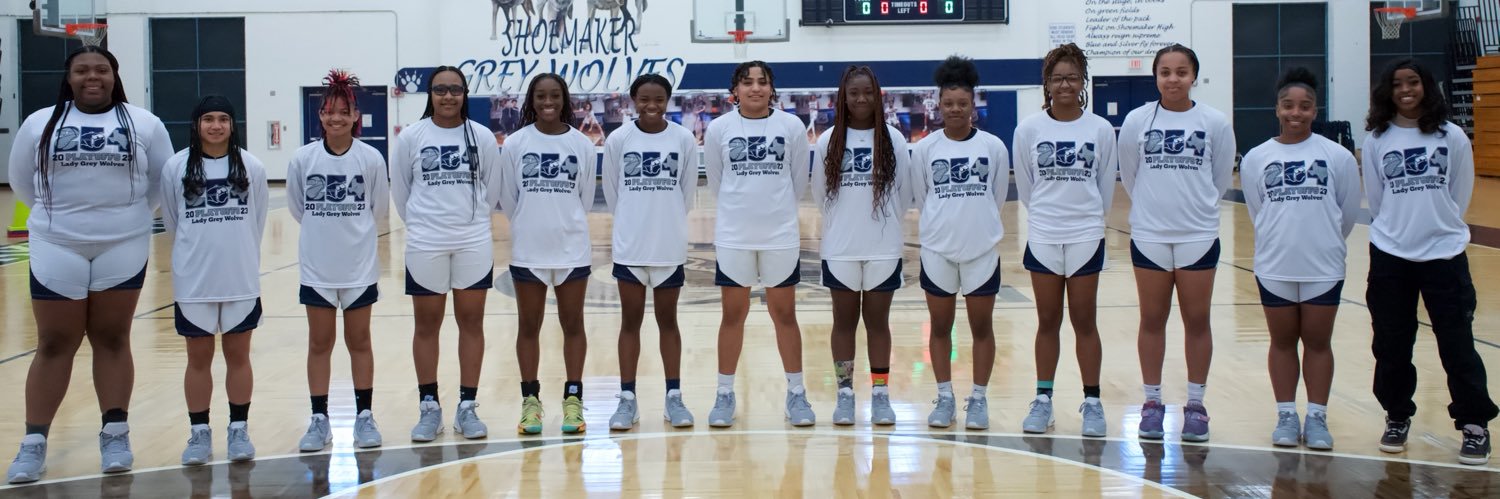 Shoemaker Lady Grey Wolves Basketball banner