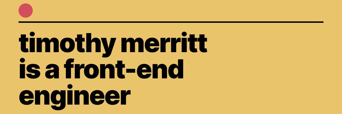 Timothy Merritt banner