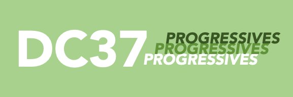 DC37 Progressive Caucus banner