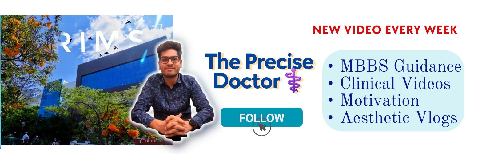 The Precise Doctor⚕️ banner