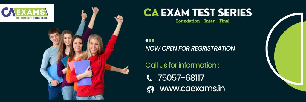 CA Exam Test Series (@caexamsofficial) / Posts / X