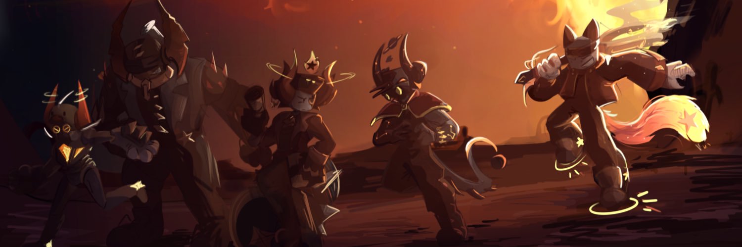 Cube rocket thing banner