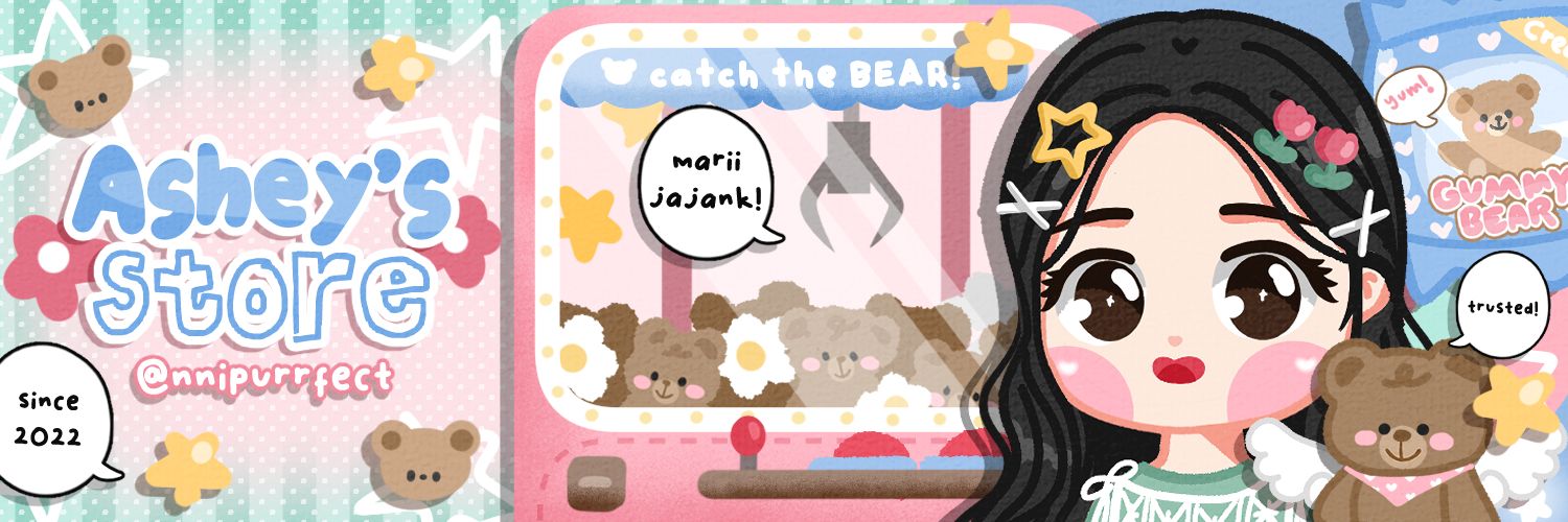 𝗮𝘀𝗛𝗲𝗬 ! 🧸☘️ // app & qr deco banner