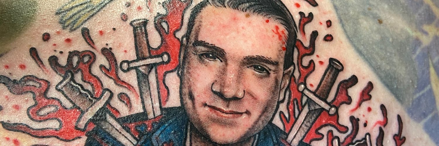 Look at This Cool Ben Shapiro Being Stabbed Tattoo banner