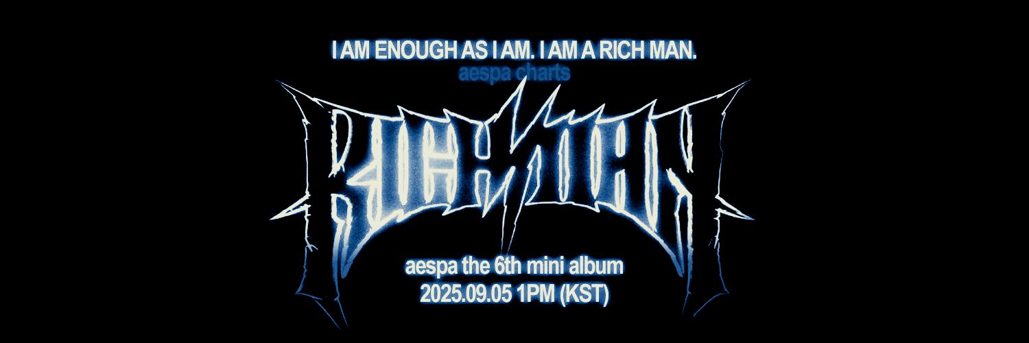 aespa charts 👑 #RichMan banner