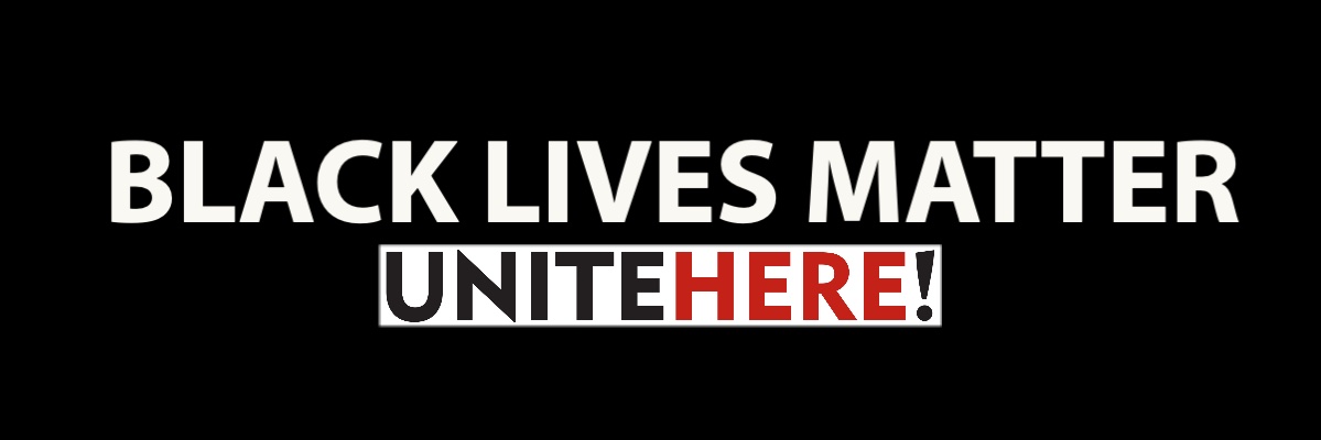 UNITE HERE Local 17's banner