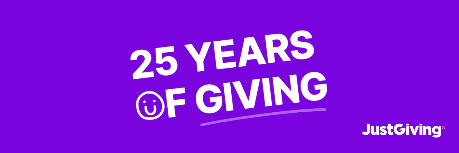 JustGiving's banner