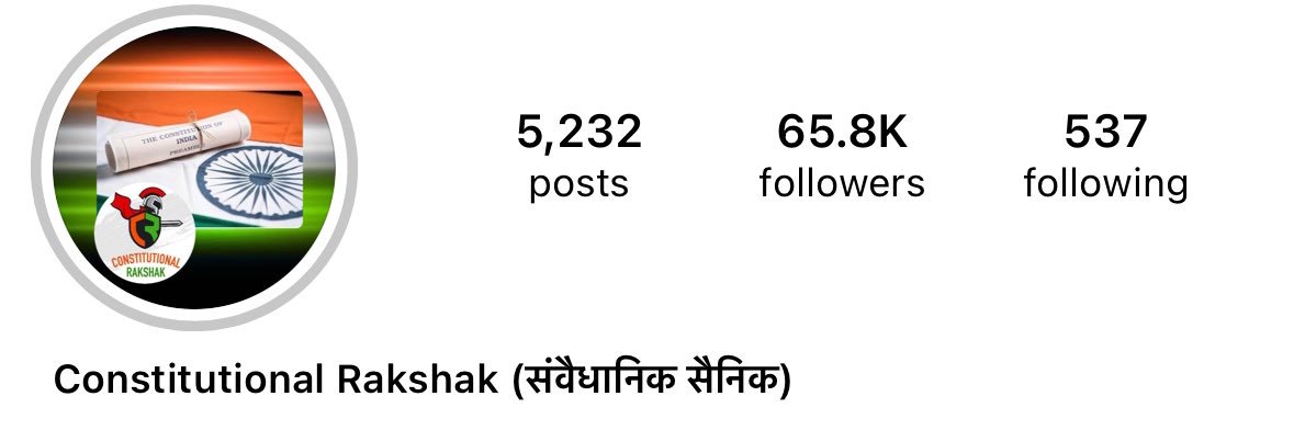 Constitutional Rakshak (संवैधानिक सैनिक) INDIA banner