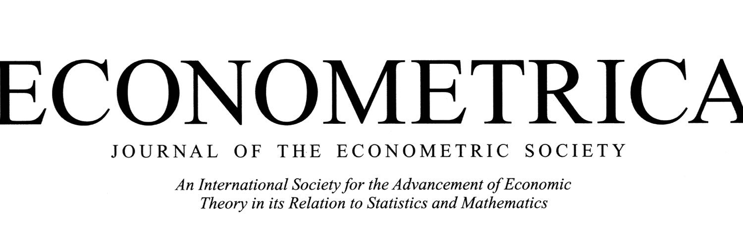 Econometrica's banner