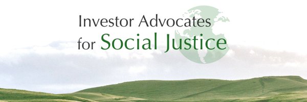 Investor Advocates for Social Justice Profile Banner