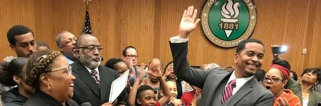 Mayor Nathaniel George Booker banner