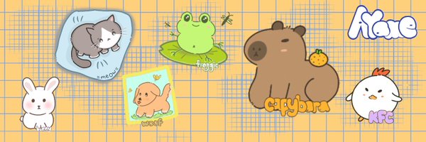 nuggetayame 🦦 🦆 Scrapbook Capybara Profile Banner