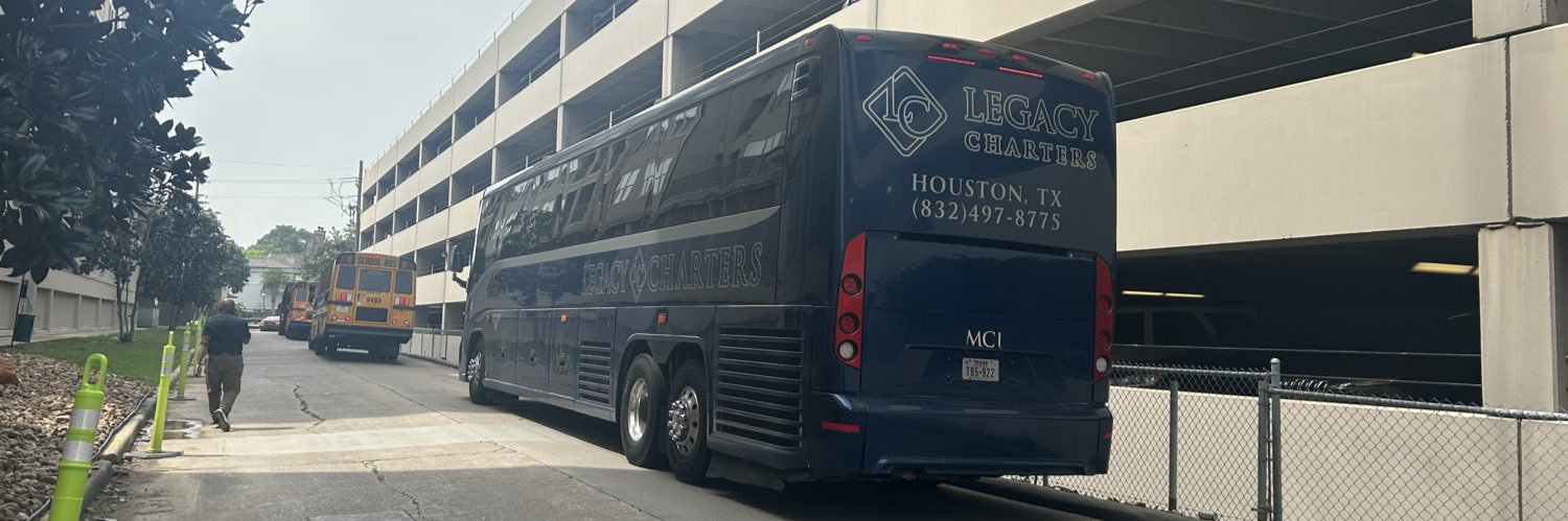 Houston Charter Bus banner