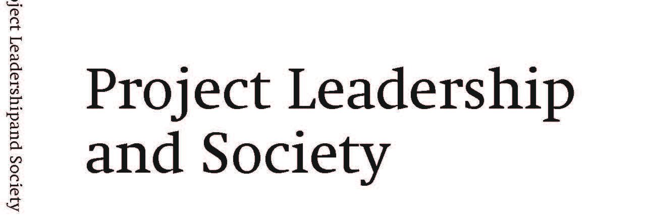 Project Leadership and Society Journal banner