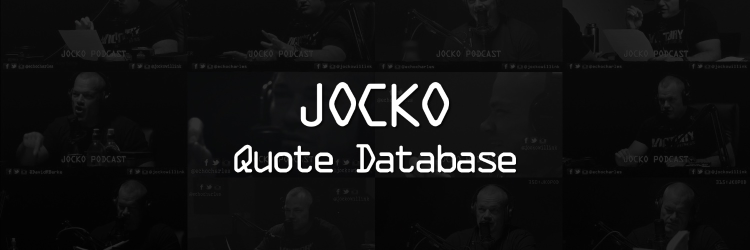 Jocko Quote Database's banner