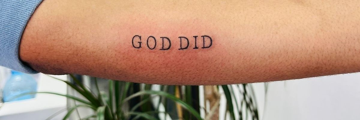 GOD DID banner