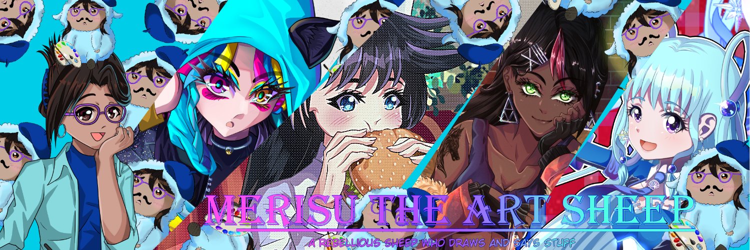 🎨🐑MerisuTheArtSheep🐑🎨's banner