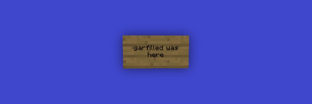 Garfilled banner