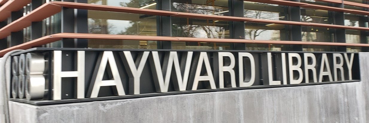 Hayward Library banner