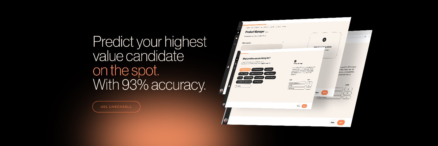 Unboxable // Hiring Prediction Technology banner