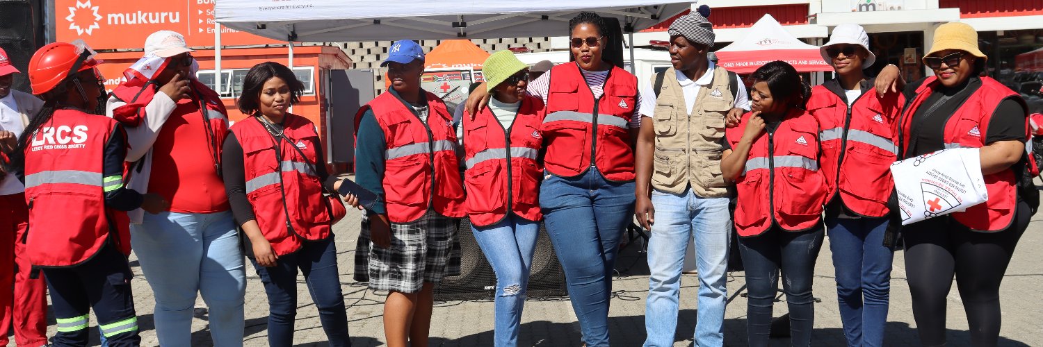 Lesotho Red Cross banner