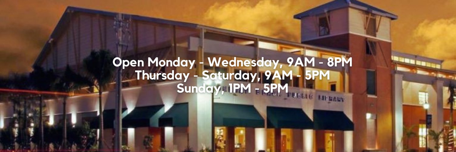 Delray Beach Public Library banner