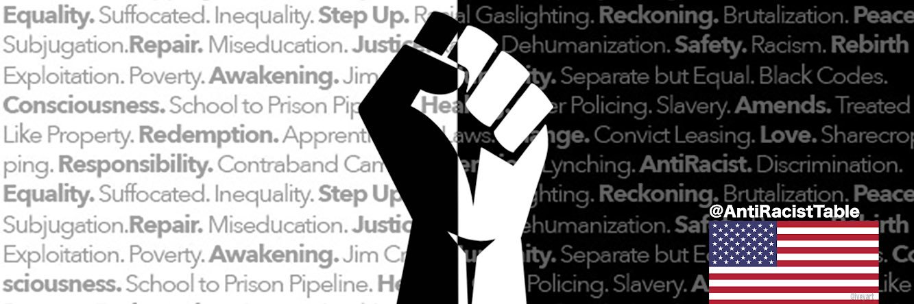 The AntiRacist Table banner
