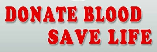 Donate Blood Save Life banner