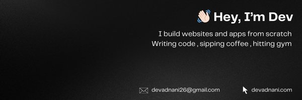 AdnaniDev Profile Banner