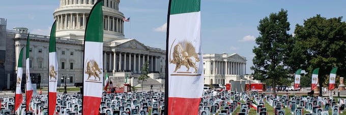 Iranian Americans For A Free Iran banner