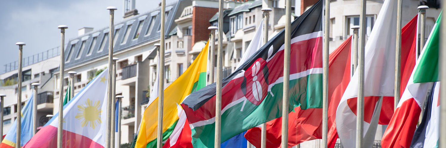 Kenya Delegation at UNESCO banner