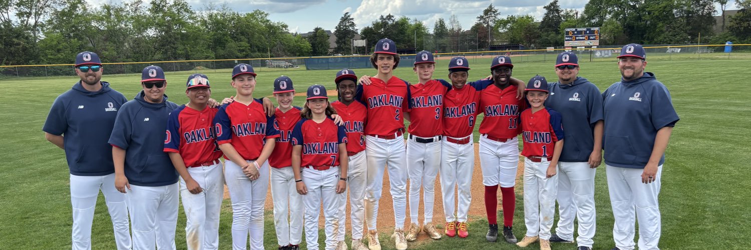 Oakland Middle Baseball banner