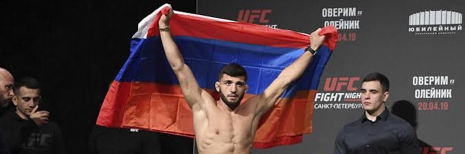Arman Tsarukyan UFC's banner
