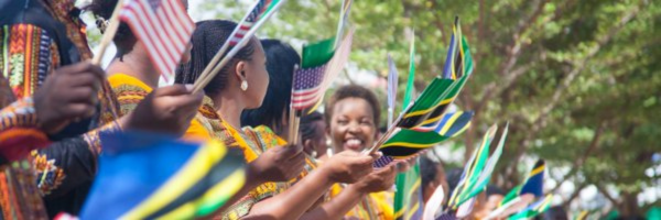 US Embassy Tanzania's banner