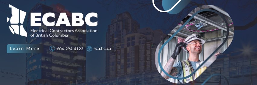 Electrical Contractors Association of BC's banner