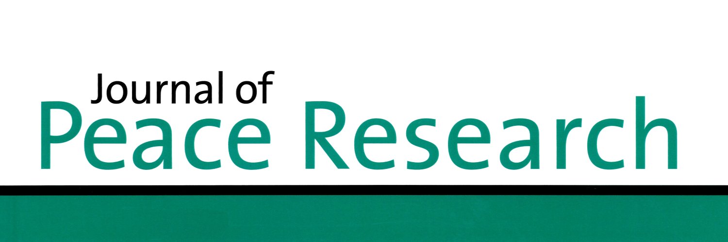 Journal of Peace Research banner