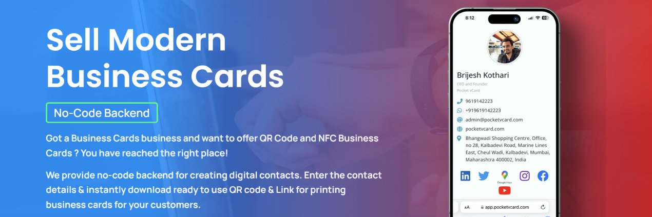 Pocket vCard banner