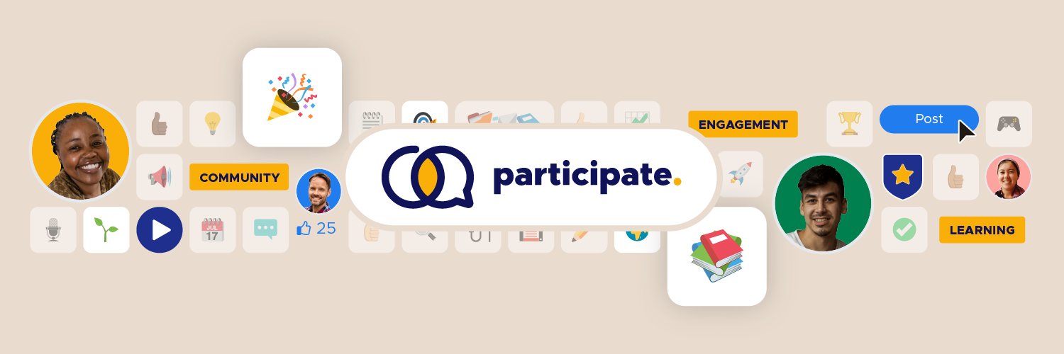 Twitter banner for @participate