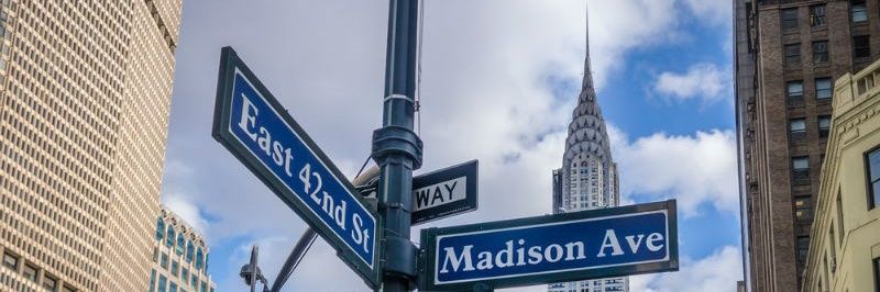 Madison Avenue's banner