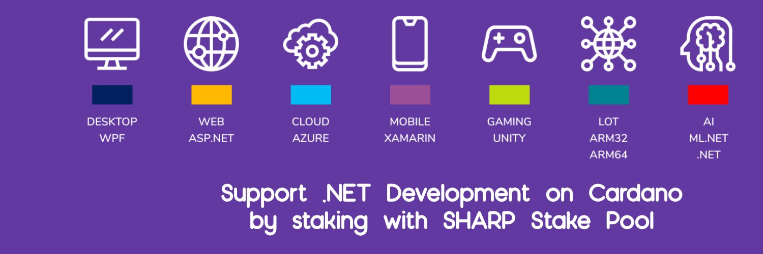 SHARP Stake Pool banner