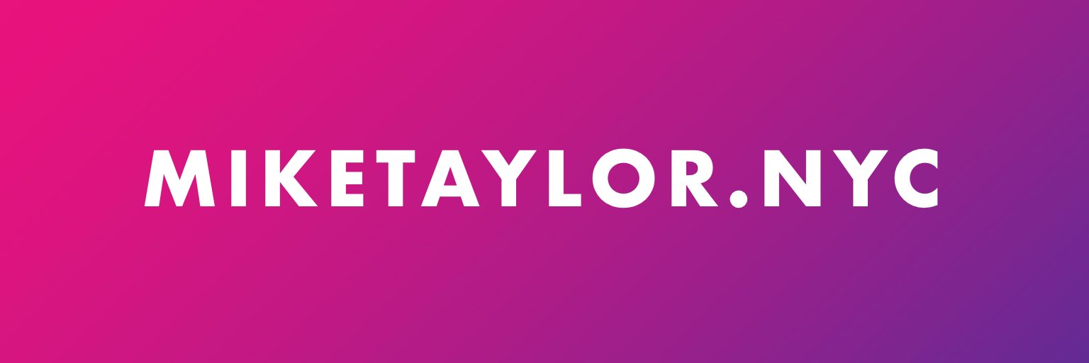 Mike Taylor banner