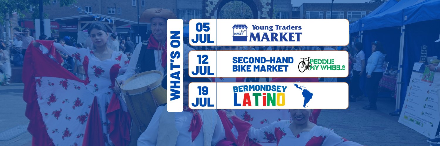 The Blue Market, Bermondsey, London SE16 3UQ's banner