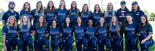 Varsity Blues Softball banner