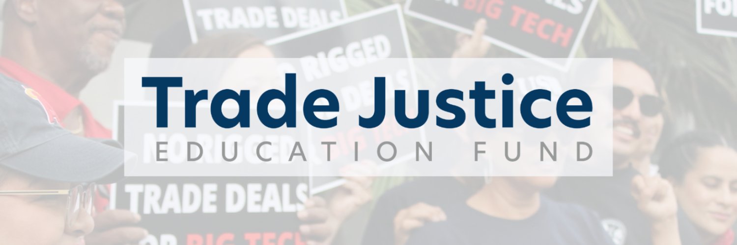 Trade Justice Education Fund's banner